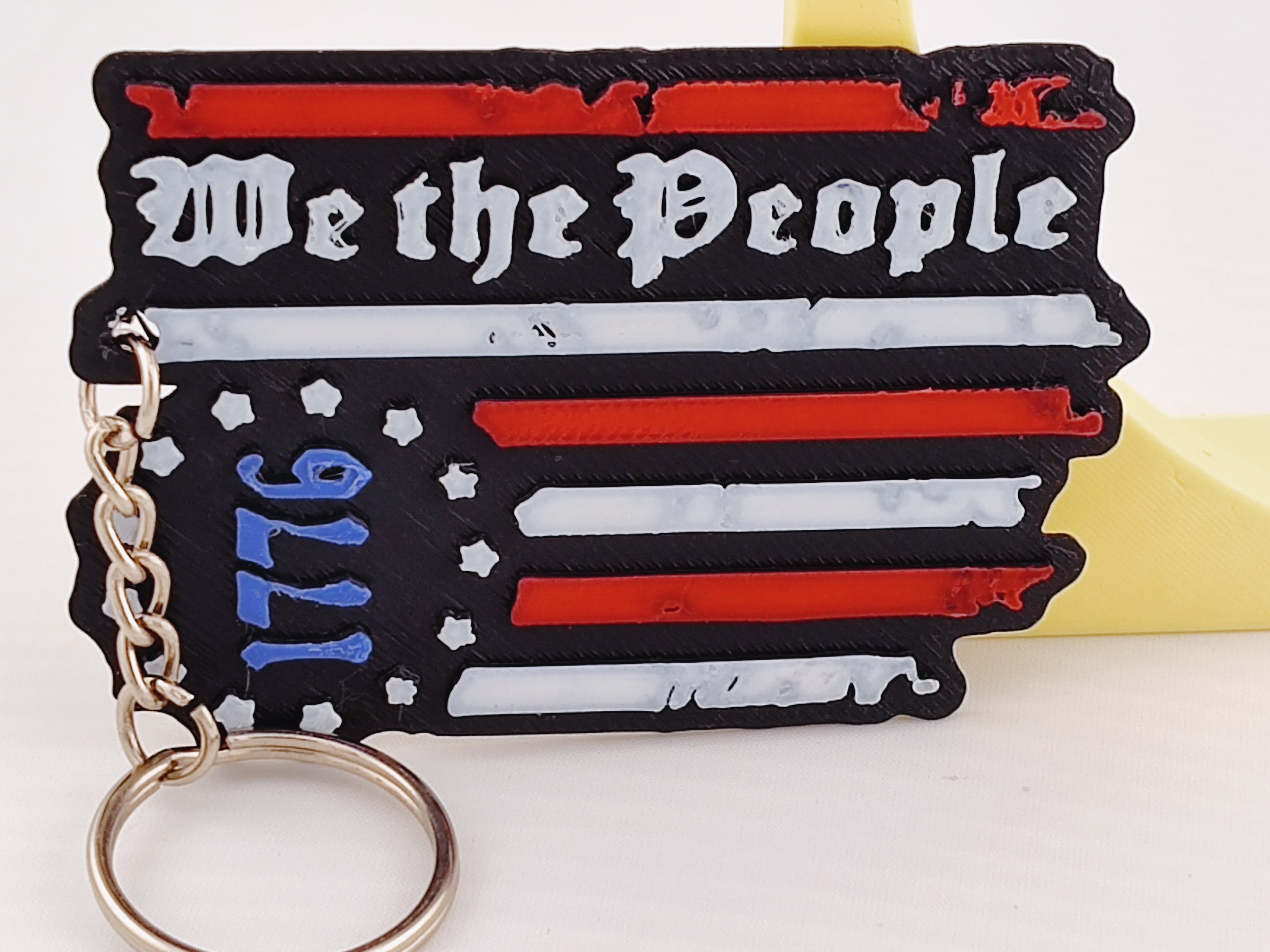 🇺🇸🔥 WE THE PEOPLE (AND WE BROUGHT RECEIPTS) — Keychain 🔥🇺🇸