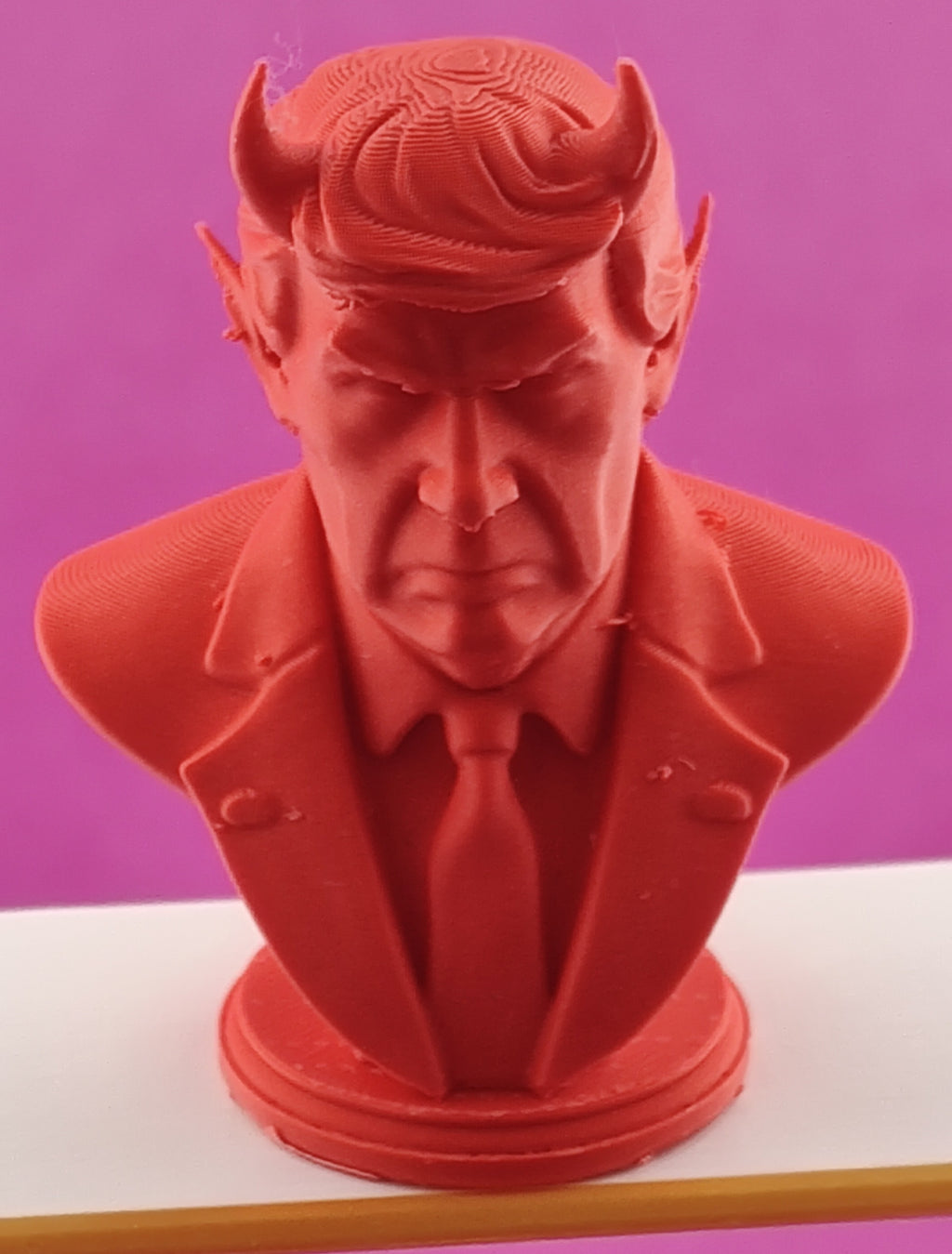 🔥😈 “Devil in a Red Suit” Trump Figurine — Collectible of Unholy Chaos 😈🔥
