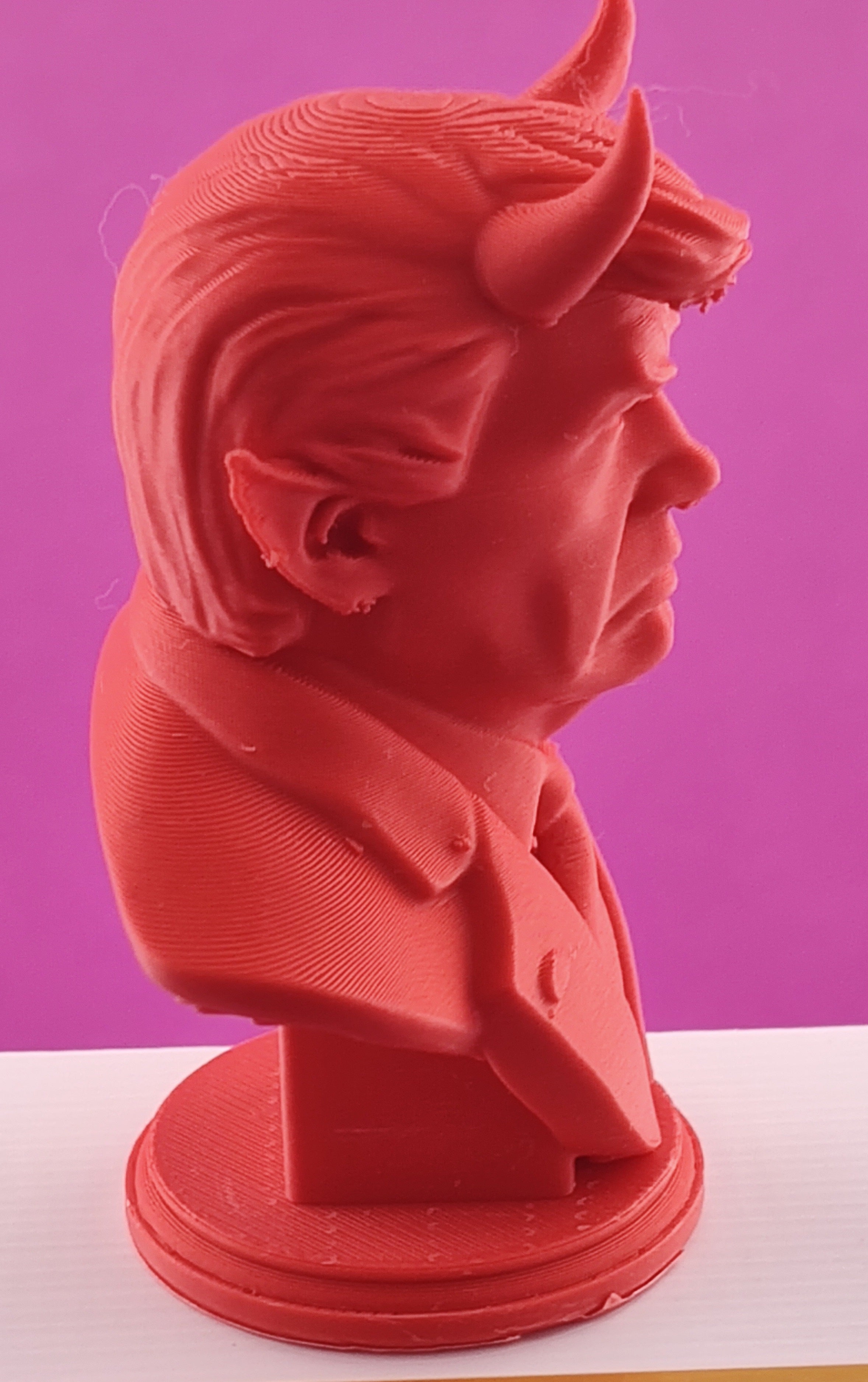 🔥😈 “Devil in a Red Suit” Trump Figurine — Collectible of Unholy Chaos 😈🔥