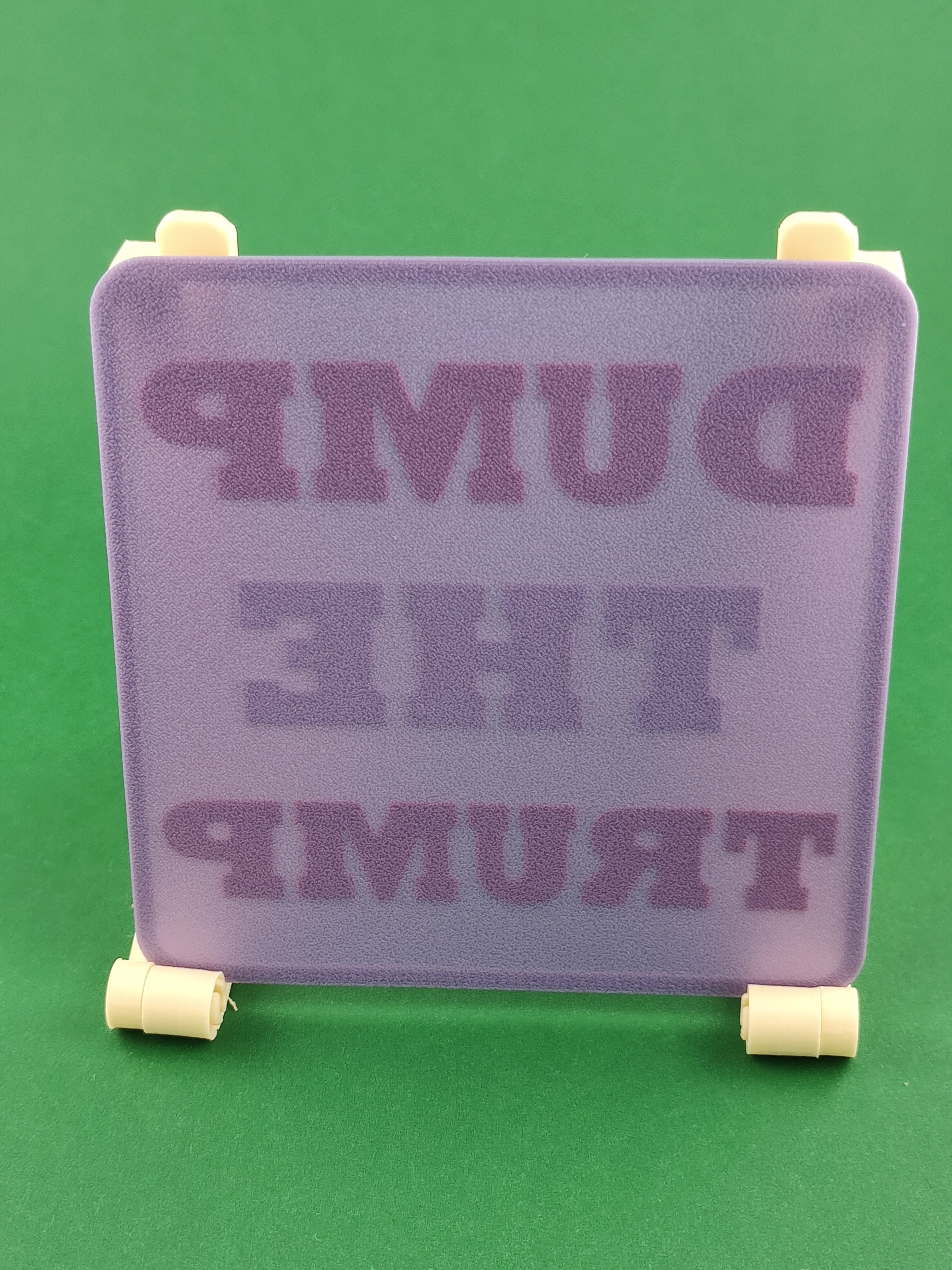 🚫💩 “DUMP THE TRUMP” Sign & Coaster Set 💩🚫